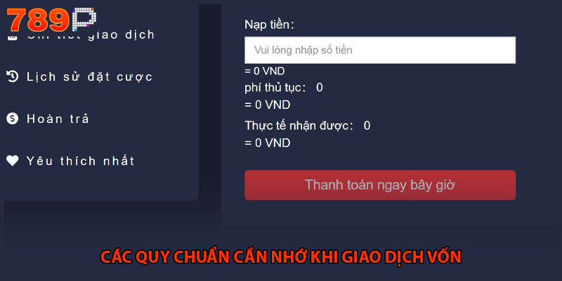 Các quy chuẩn cần nhớ khi giao dịch vốn